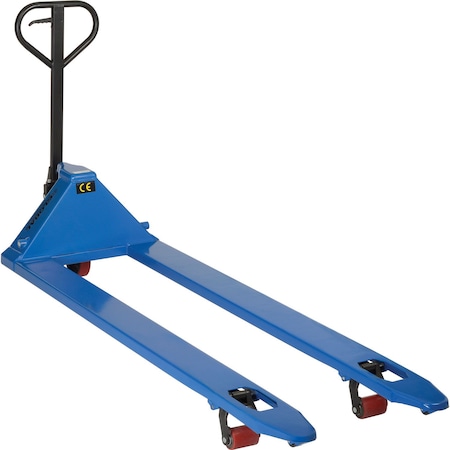 Global Industrial 4400 Lb. Capacity Extra-Long Fork Pallet Jack Truck, 27 x 78 988943